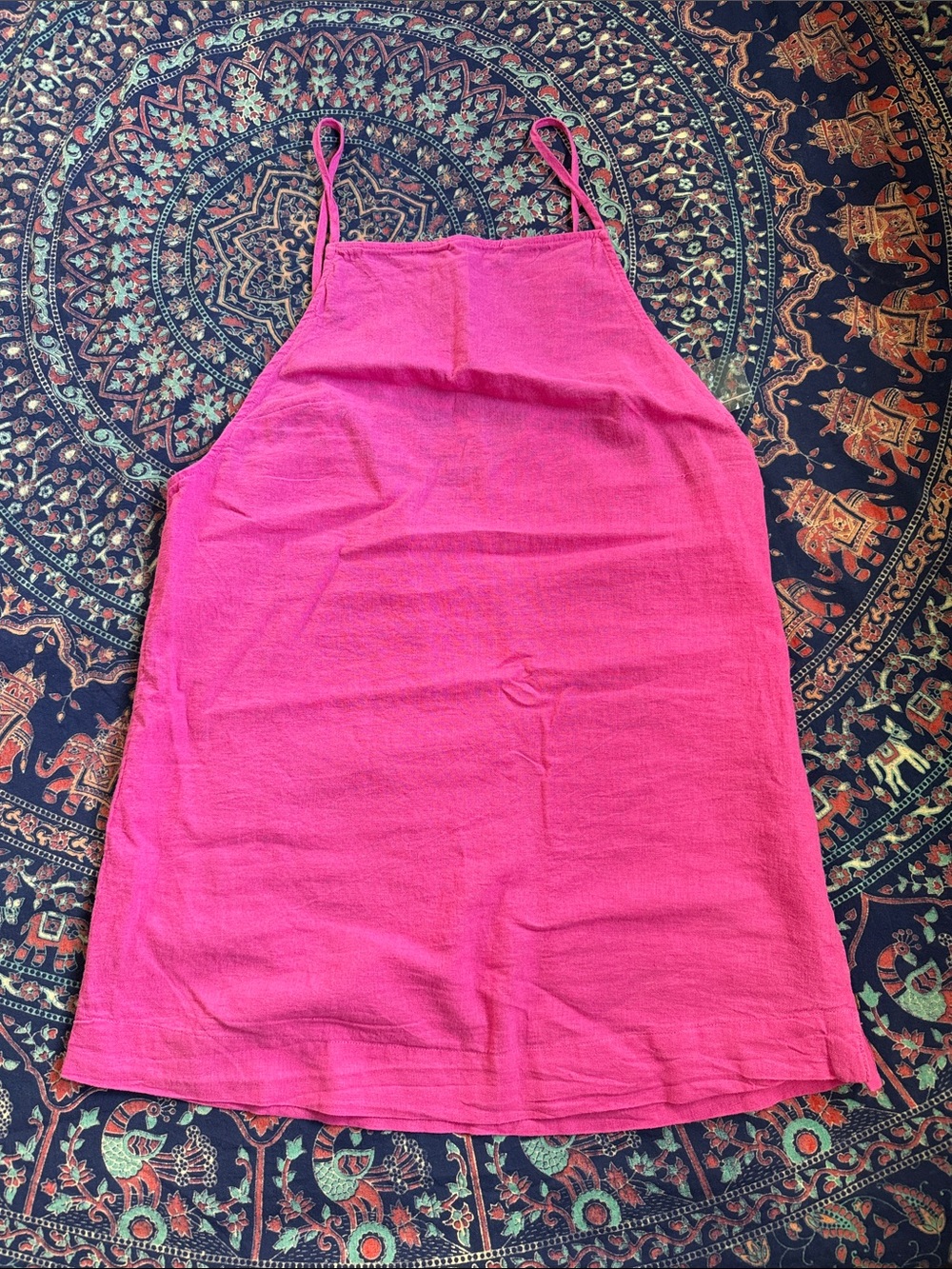 Free People Bright Pink Mini Dress